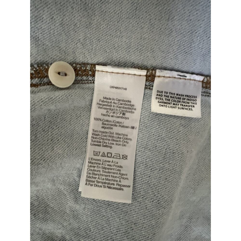 Madewell Fitted Blue Denim Vest Top Size 10 - Picture 3 of 7